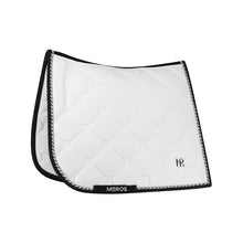 Load image into Gallery viewer, Mrs. Ros CHARMER DRESSAGE SADDLE PAD - WHITE VELVET