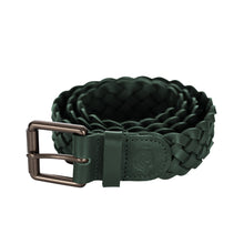 Load image into Gallery viewer, Equinavia Kari Braided Wide Leather Belt - HUNTER GREEN