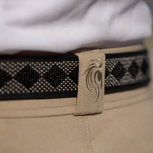 Load image into Gallery viewer, Equinavia Estelle Hand Beaded Belt - Black/Silver