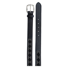 Load image into Gallery viewer, Equinavia Estelle Hand Beaded Belt - Black/Silver