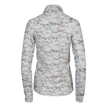 Load image into Gallery viewer, Dapplebay Galloping Watercolor 1/4 Zip Riding Top