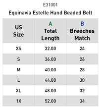 Load image into Gallery viewer, Equinavia Estelle Hand Beaded Belt - Dark Brown/Navy
