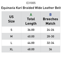 Load image into Gallery viewer, Equinavia Kari Braided Wide Leather Belt - HUNTER GREEN