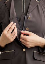 Load image into Gallery viewer, MoLila Competition Jacket w. Champagne Crystal Tape - Slate Grey