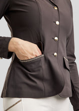 Load image into Gallery viewer, MoLila Competition Jacket w. Champagne Crystal Tape - Slate Grey