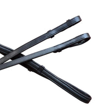 Load image into Gallery viewer, Lumiere DOUBLE BRIDLE REINS SET - (FLAT) BLACK