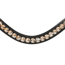 Load image into Gallery viewer, Lumiere 'ATHENS' LUXURY LEATHER BRIDLE - (DOUBLE) HAVANA BROWN