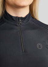 Load image into Gallery viewer, Montar - MoPearl SS Polo w. Pintucks - Navy