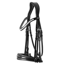 Load image into Gallery viewer, SD® MYSTERY DOUBLE BRIDLE IN BLACK/BLACK/GLITTER PATENT.