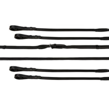 Load image into Gallery viewer, Lumiere DOUBLE BRIDLE REINS SET - (FLAT) BLACK