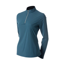 Load image into Gallery viewer, Equinavia Alexandra Womens Ribbed Training Shirt - Bluestone Blue