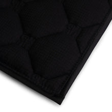 Load image into Gallery viewer, Mrs. Ros CHARMER DRESSAGE SADDLE PAD - PHANTOM BLACK & SILVER