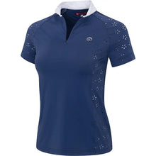 Load image into Gallery viewer, Kathryn Lily~ Sun Petal Navy Short Sleeve Shirt