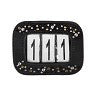 HORKA Number Holder ~ Black/Brown/Clear Stones