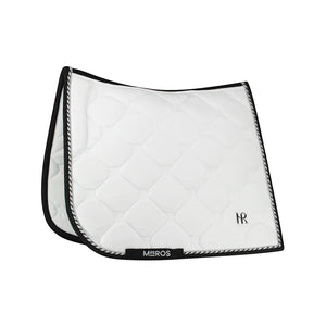 Mrs. Ros CHARMER DRESSAGE SADDLE PAD - WHITE VELVET
