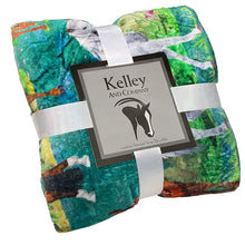 Load image into Gallery viewer, Tropical Horses Throw Blanket
