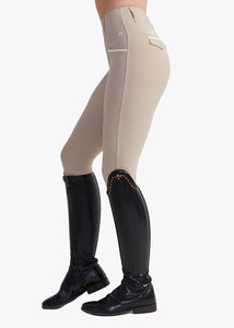 Maximilian Pro Riding Leggings (Beige) Knee Patch