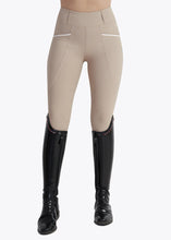 Load image into Gallery viewer, Maximilian Pro Riding Leggings (Beige) Knee Patch
