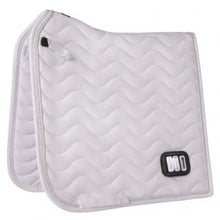 Load image into Gallery viewer, QHP Numbered Dressage Saddle Pad ~ White
