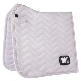 QHP Numbered Dressage Saddle Pad ~ White