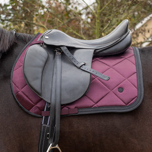 QHP Zahra Saddle Pad ~ Wine red
