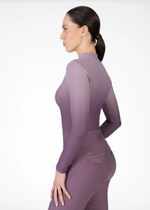 Maximilian Ombré Long Sleeve Base Layer (Plum/Orchid)