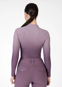 Maximilian Ombré Long Sleeve Base Layer (Plum/Orchid)