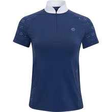 Load image into Gallery viewer, Kathryn Lily~ Sun Petal Navy Short Sleeve Shirt
