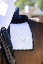 Load image into Gallery viewer, Mrs. Ros CHARMER DRESSAGE SADDLE PAD - WHITE VELVET
