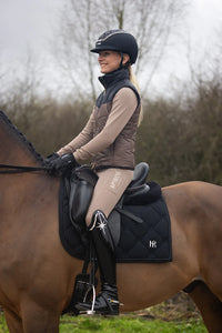 Mrs. Ros DRESSAGE SADDLE PAD - BLACK (COB)
