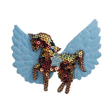 Load image into Gallery viewer, QHP Unicorn Bow Mane Clips
