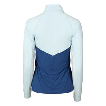 Load image into Gallery viewer, Dapplebay Lady 1/4 Zip Riding Top-Light Blue/Navy LS
