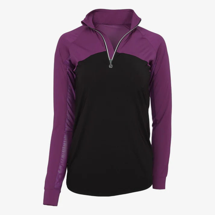 Dapplebay Lady 1/4 Riding Top Plum LS