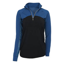 Load image into Gallery viewer, Dapplebay Lady 1/4 Riding Top Navy/Black LS
