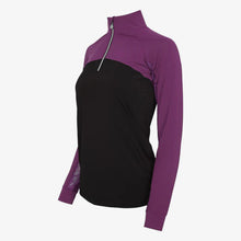 Load image into Gallery viewer, Dapplebay Lady 1/4 Riding Top Plum LS
