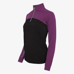 Dapplebay Lady 1/4 Riding Top Plum LS