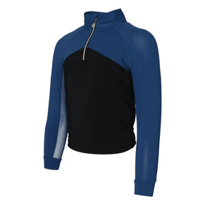 Dapplebay Lady Kid's 1/4 Riding Top Navy/Black LS