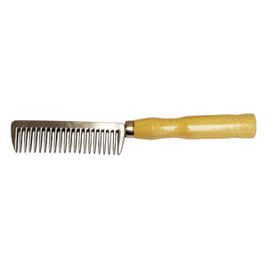 Aluminum Comb with Wooden Handle