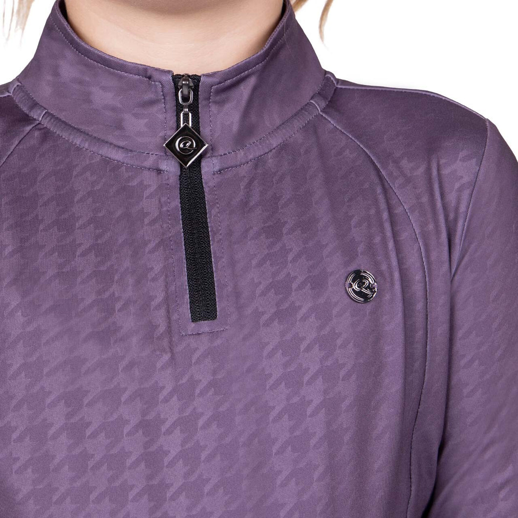 QHP Fayen Youth Sportshirt in Vintage Violet