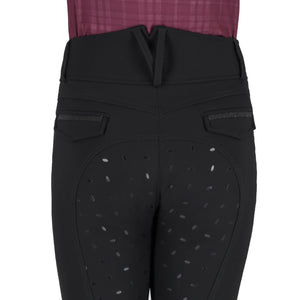 QHP Breeches Zahra Junior full grip ( Black)