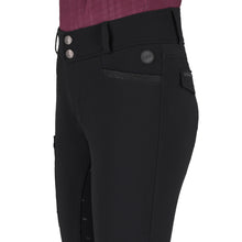 Load image into Gallery viewer, QHP Breeches Zahra Junior full grip ( Black)

