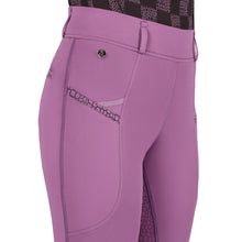Load image into Gallery viewer, QHP Lize Junior Riding Tight Full Grip (Violet)

