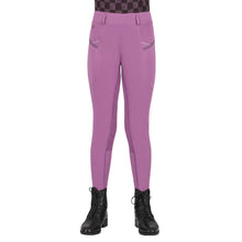 Load image into Gallery viewer, QHP Lize Junior Riding Tight Full Grip (Violet)

