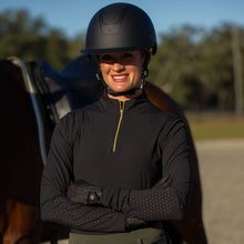 Load image into Gallery viewer, Equinavia Alexandra Womens Ribbed Training Shirt - Black
