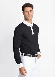 Maximilian ~ Active Long Sleeve Competition Shirt (Black)