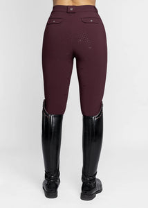 Maximilian ~  Geo Breeches (Burgundy) Full Grip