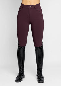 Maximilian ~  Geo Breeches (Burgundy) Full Grip