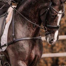 Load image into Gallery viewer, Lumiere 'ALICIA' LEATHER DRESSAGE BREASTPLATE ~ Black
