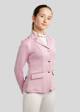 Load image into Gallery viewer, Montar - Junior MoLila Competition Jacket w. Champagne Crystal tape and Crystals Candy Pink
