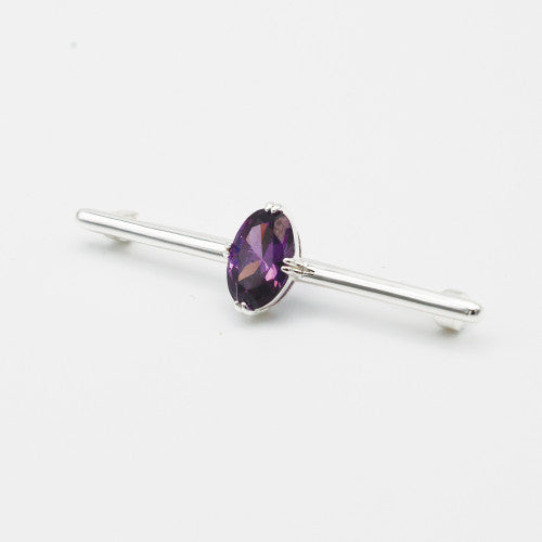 Equetech Deluxe Amethyst Stock Pin